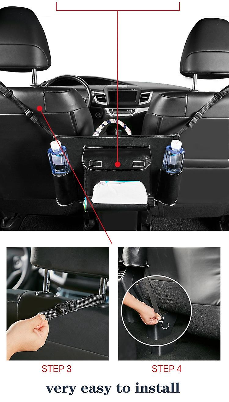 Car Organizer Car Seat Storage Bag Seat Back Bag Car Armrest Box Storage Bag Seat Back Organizer Seat Storage Net Pocket