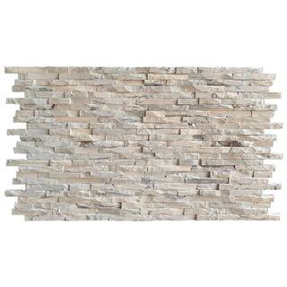 Wallscapes 1 in. x 6 in. x 2 ft. Flat White Hevea Rockwood Interlock Edge Hardwood Boards (11-Pack 10.83 sq. ft.) WSWCROCK-FLWH