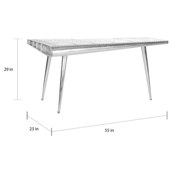 SAFAVIEH Aviator Silver Industrial Console Table - 55