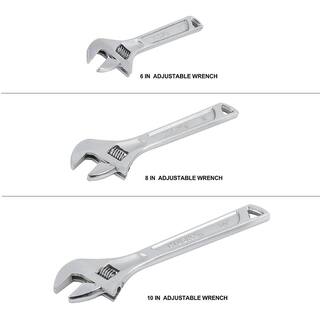 Husky Adjustable Wrench Set (3-Piece) 90355