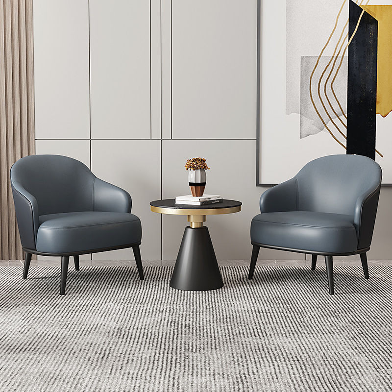 Nordic Style Dining Chair Backrest Stool   Midcentury   Armchairs And Accent Chairs   by Miron Demid LLC  Houzz