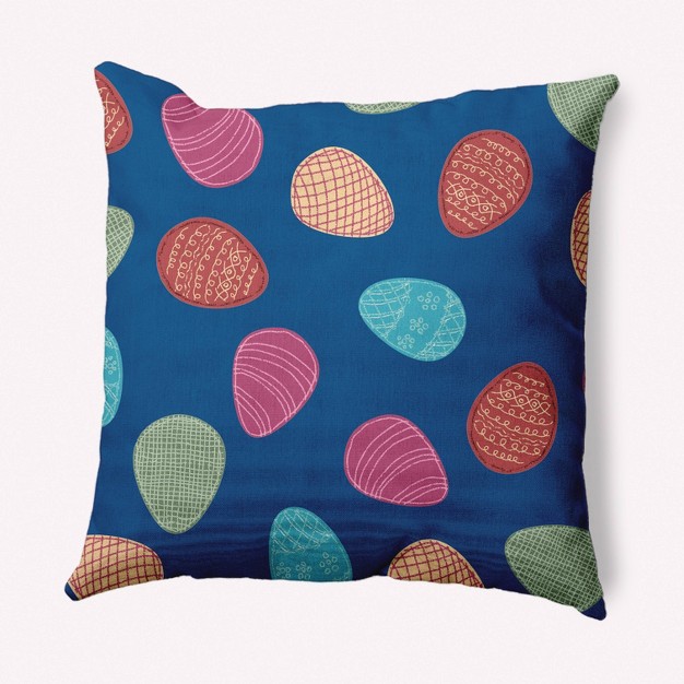 Egg Hunt Easter Square Throw Pillow E By Design