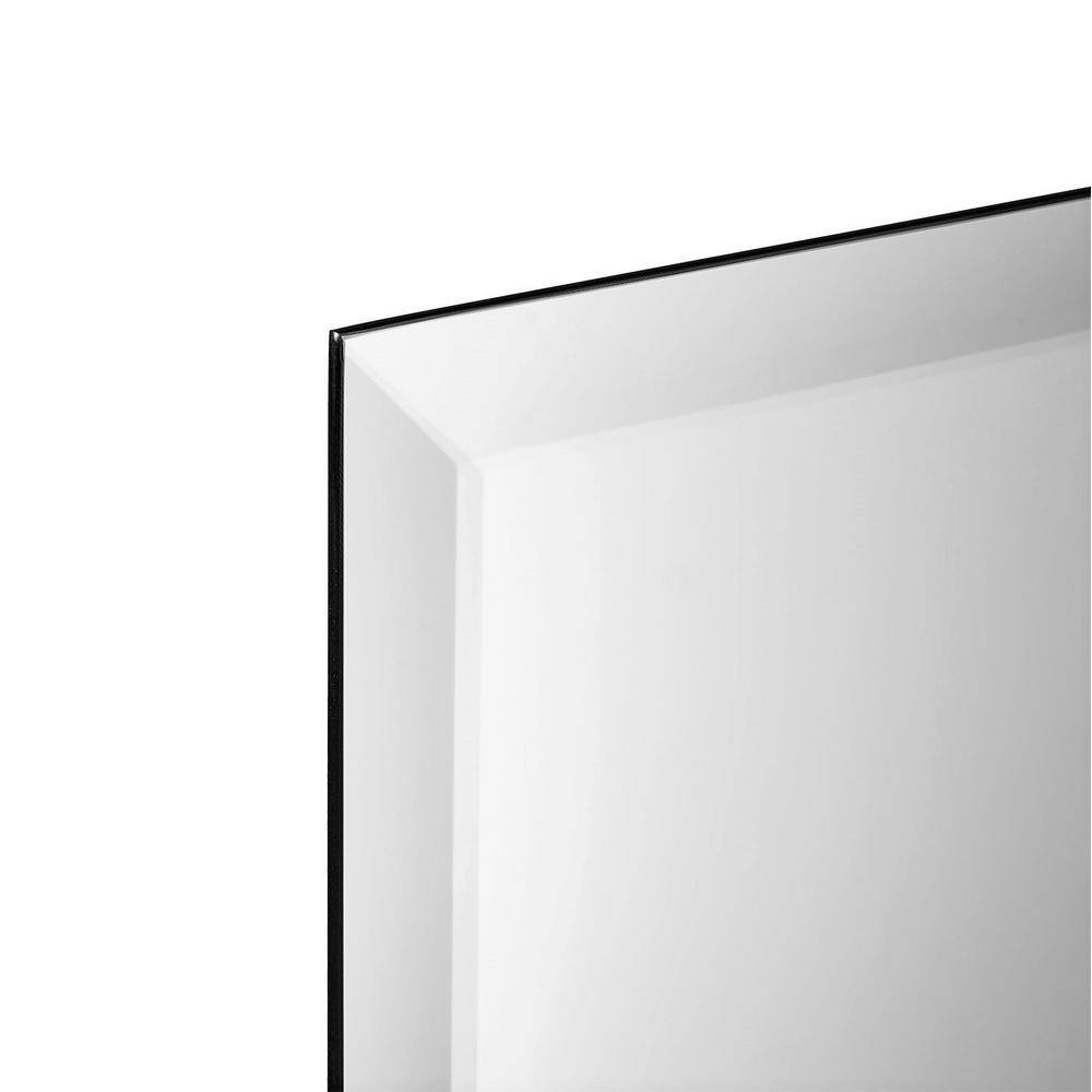 better bevel 30 in. W x 40 in. H Frameless Rectangular Beveled Edge Bathroom Vanity Mirror 17109