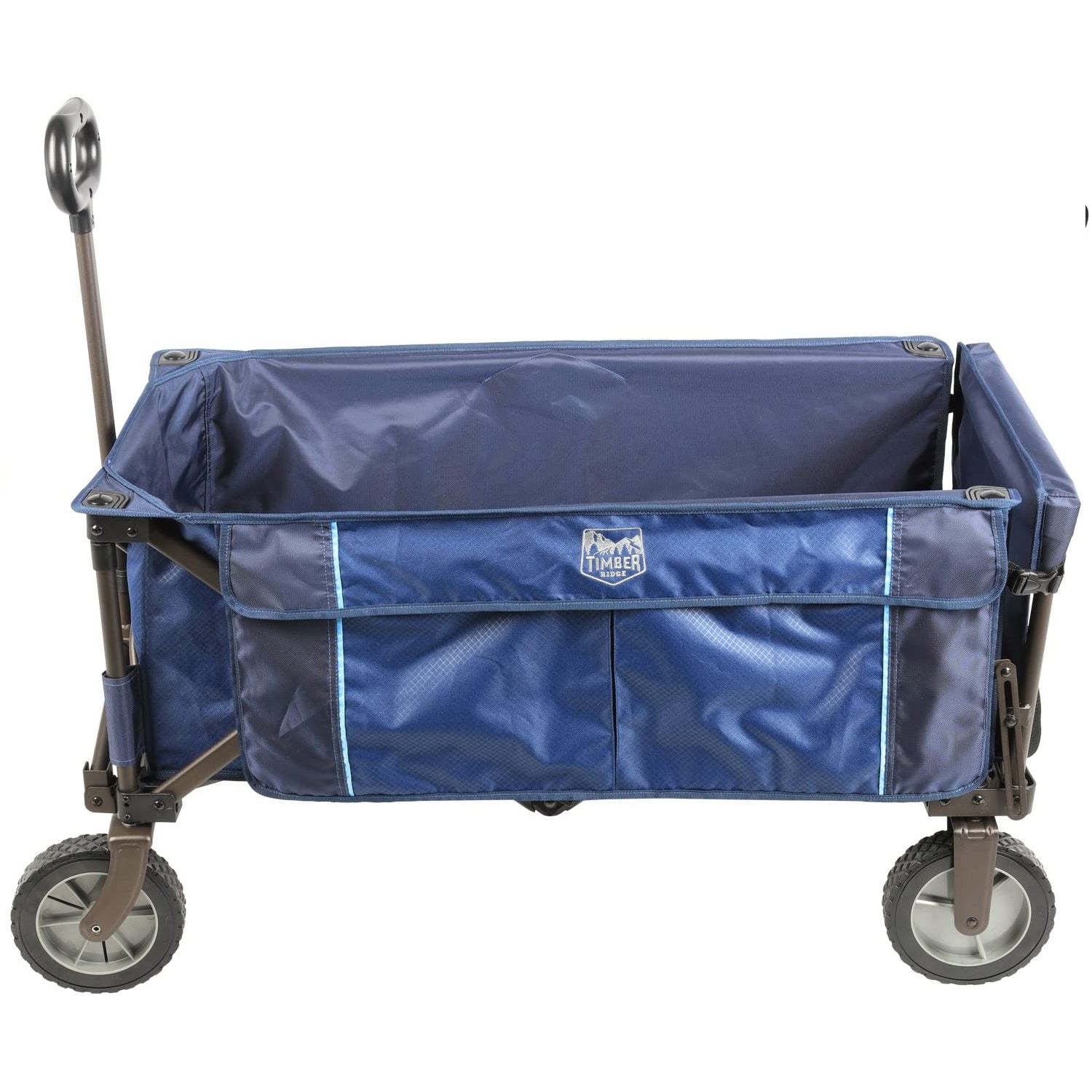 Timber Ridge Foldable Rolling Utility Tailgate Wagon Cart, Red