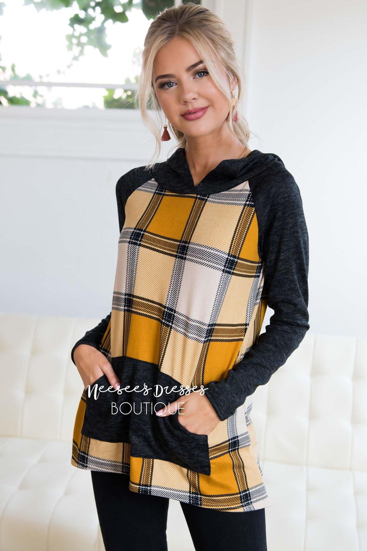 Plaid Pullover Hoodie