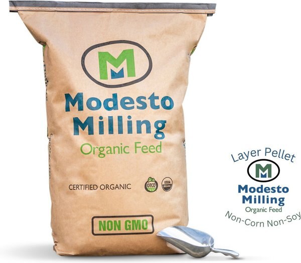 Modesto Milling Organic， No Corn， No Soy Layer Pellet Poultry Feed