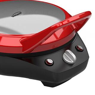 Brentwood 1200 Watt 12 Inch Non Stick Pizza Maker and Grill in Red 985117020M