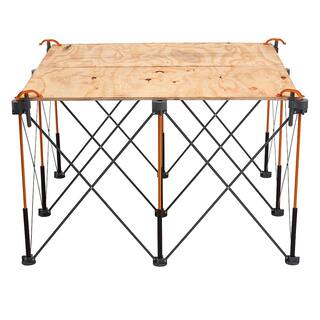 BORA 30 in. x 48 in. x 48 in. Steel Centipede Work Support Sawhorse with Accessories CK9S