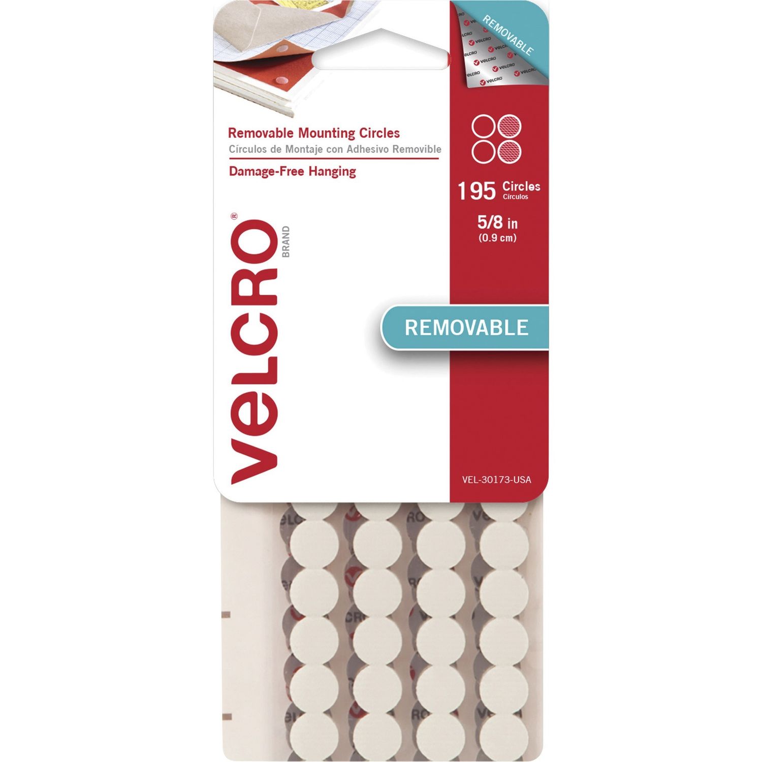 Removable Mounting Tape by Velcro Companies VEK30173