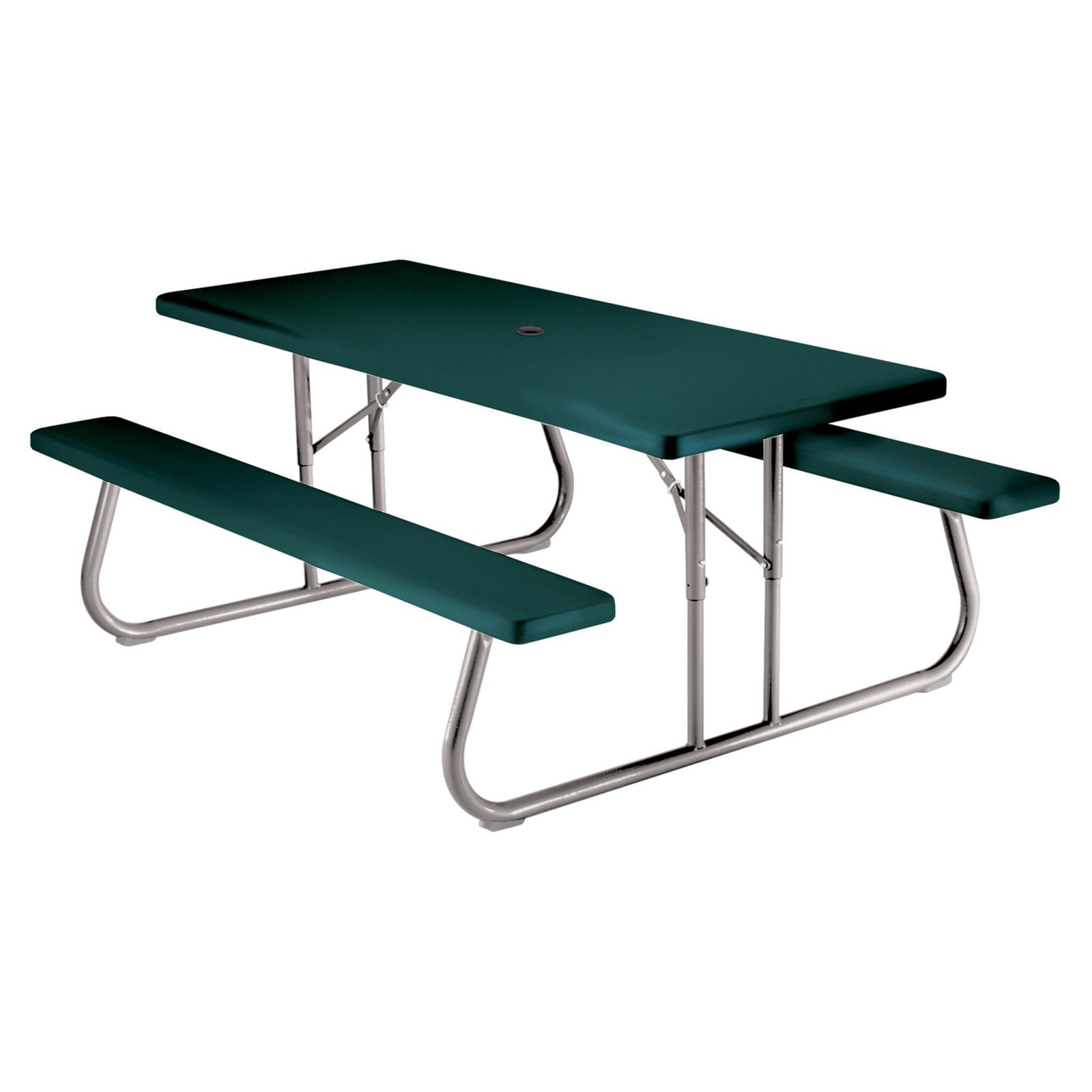 Lifetime 6 Foot Picnic Table， Hunter Green， 22123