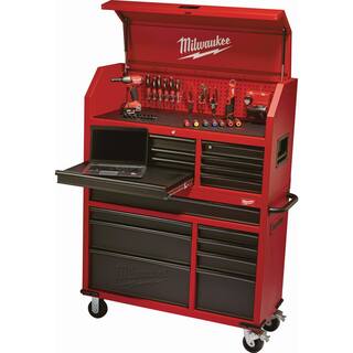 MW 46 in. 8-Drawer RedBlack Textured Rolling Tool Chest Cabinet 48-22-8520