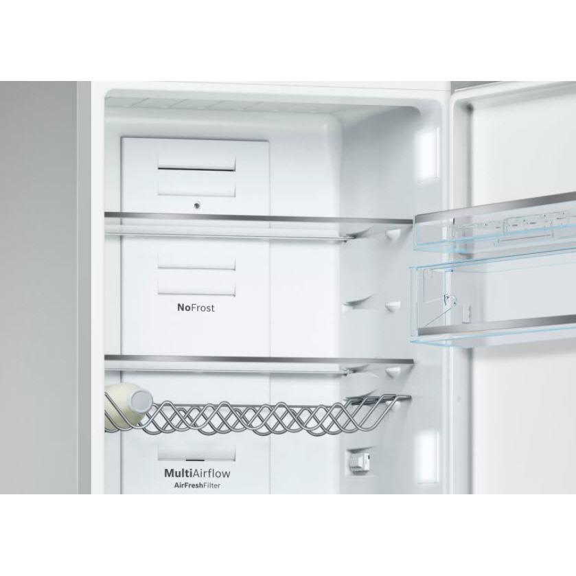 Bosch 24-inch, 10 cu.ft. Counter-Depth Bottom Freezer Refrigerator with LED Lighting B10CB81NVW