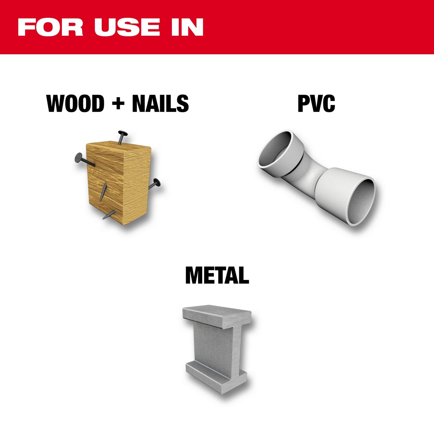 MW Sawzall 8 in. Bi-Metal Thin Kerf Reciprocating Saw Blade 8/12 TPI 5 pk