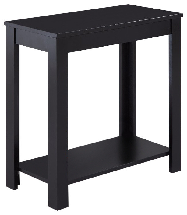 Benzara BM157885 Minimalistic  designed Wooden Chairside Table  Black   Transitional   Side Tables And End Tables   by Benzara  Woodland Imprts  The Urban Port  Houzz