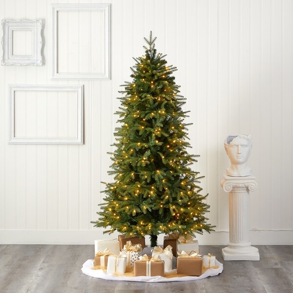 6.5' Vancouver Fir Natural Look Christmas Tree with 400 Clear LED