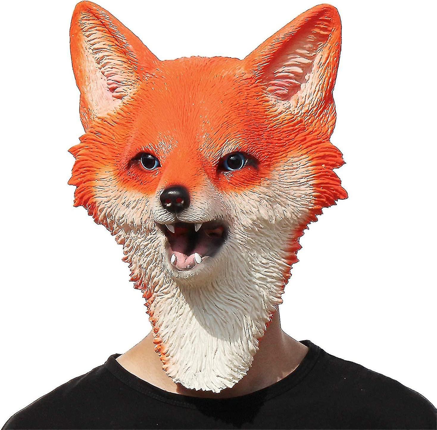 Fox Mask - Halloween Latex Animal Head Mask