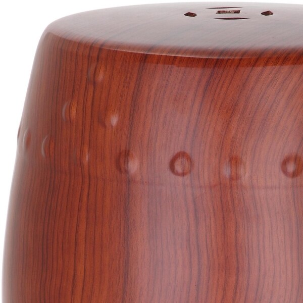 SAFAVIEH Ming Forest Red Ceramic Decorative Garden Stool