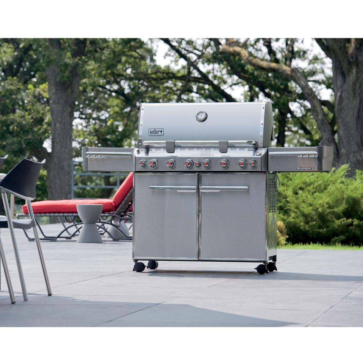 Weber Summit S-670 6 Burner Liquid Propane Grill Stainless Steel