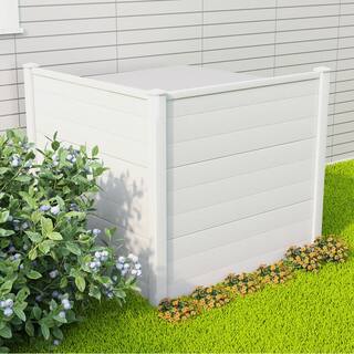 FENCY 35 in. H x 48 in. W Vinyl Garden Fence White HD-A-YP01011