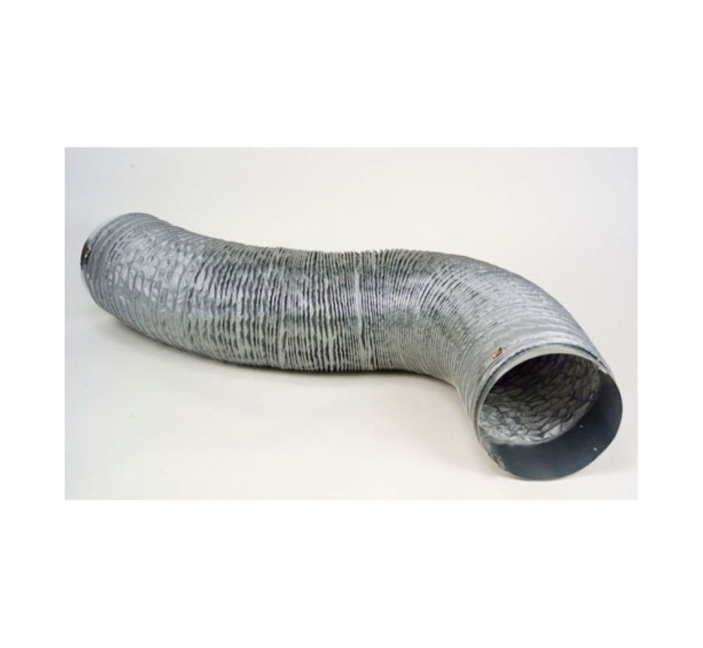 18 In. x 12 Ft. Gray Duct Kit with Duct Adapter and Clamp