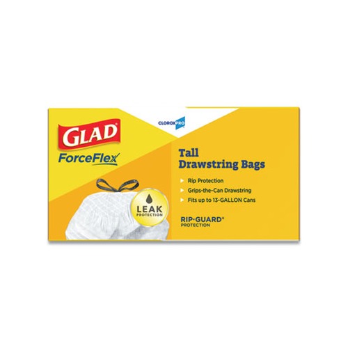 Glad Tall Kitchen Drawstring Trash Bags  CLO78526