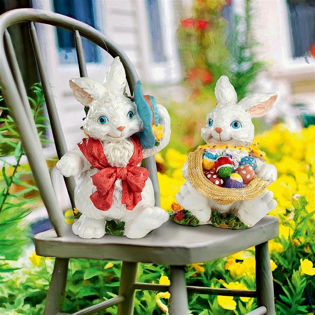 Design Toscano Constance And Mortimer Easter Rabbit Figurines