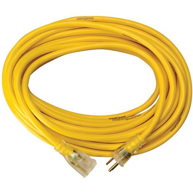 Yellow Jacket Outdoor 50 Ft L Yellow Extension Cord 12 3 Sjtw