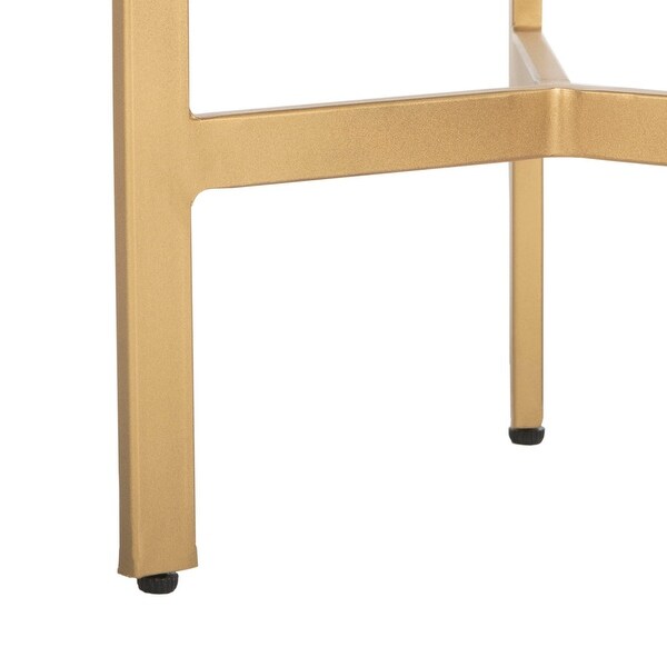 SAFAVIEH Suki Tripod Accent Table -White / Gold - 13