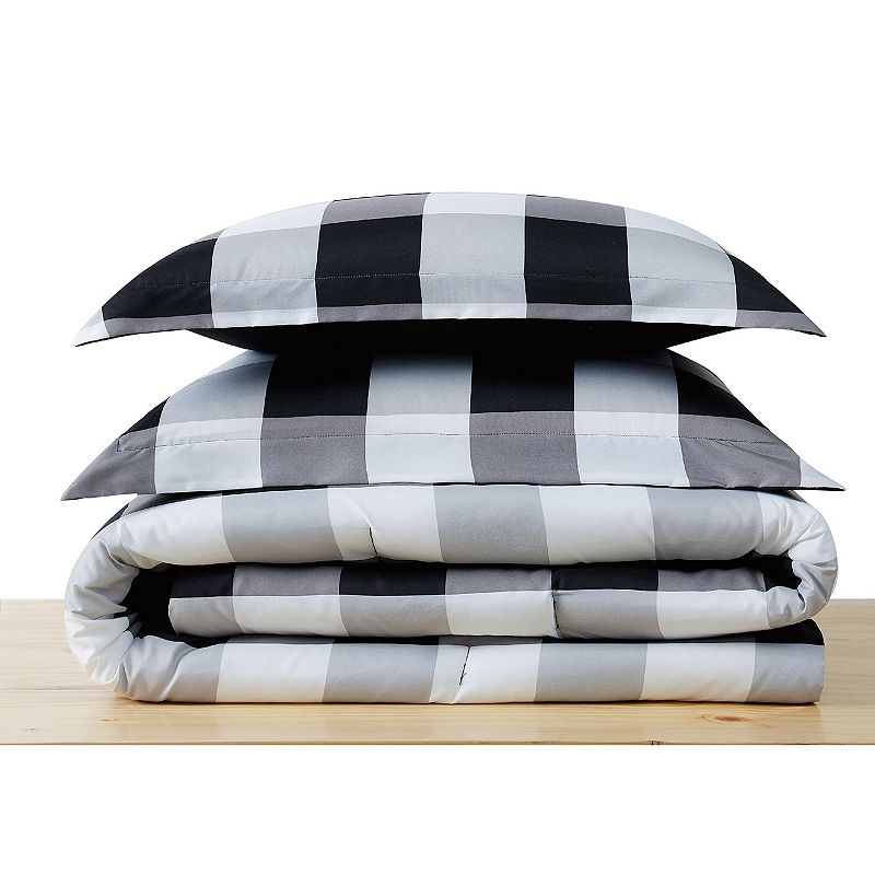 Truly Soft Everyday Buffalo Black Plaid Bedding Set