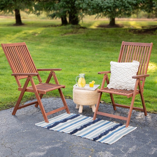 Northlight 3 5 x27 X 2 25 x27 Blue Cream And Black Striped Handloom Woven Outdoor Accent Throw Rug