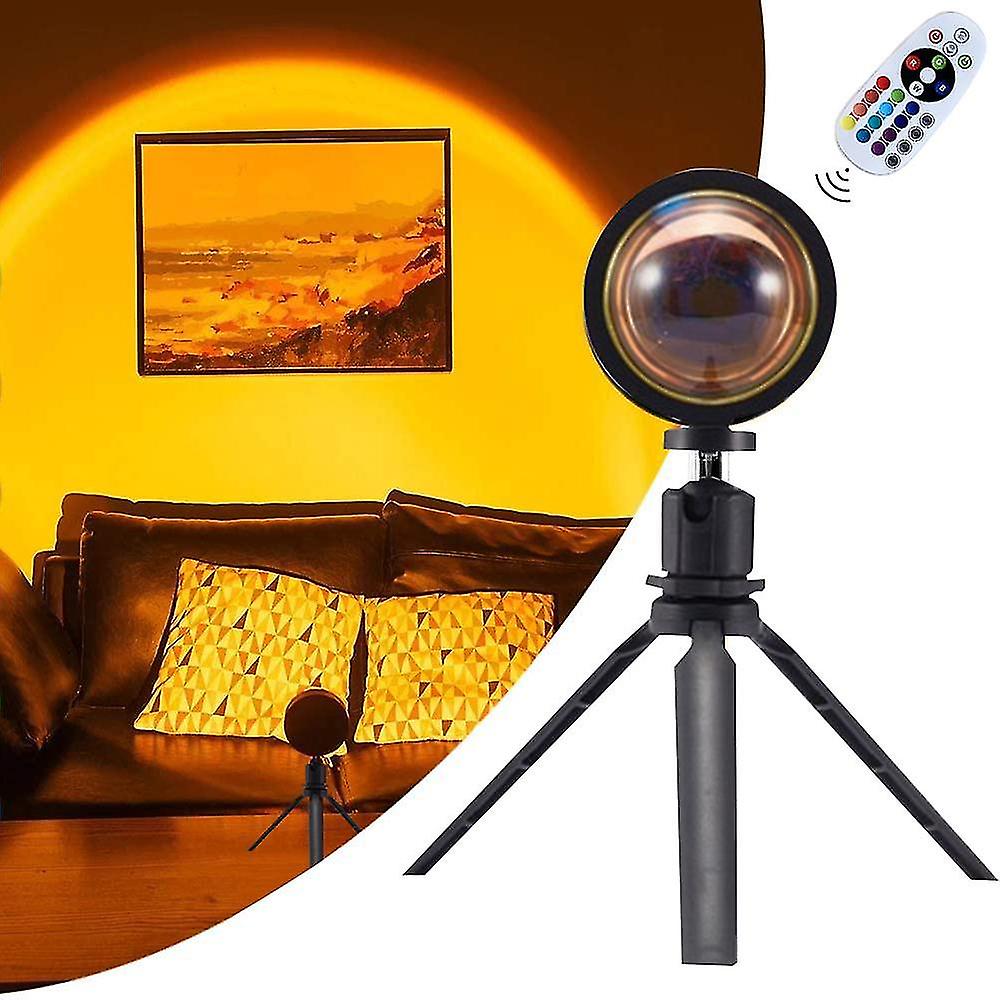 Sunset Projector Led Rainbow Projection Light Usb Sunset Lamp Projector