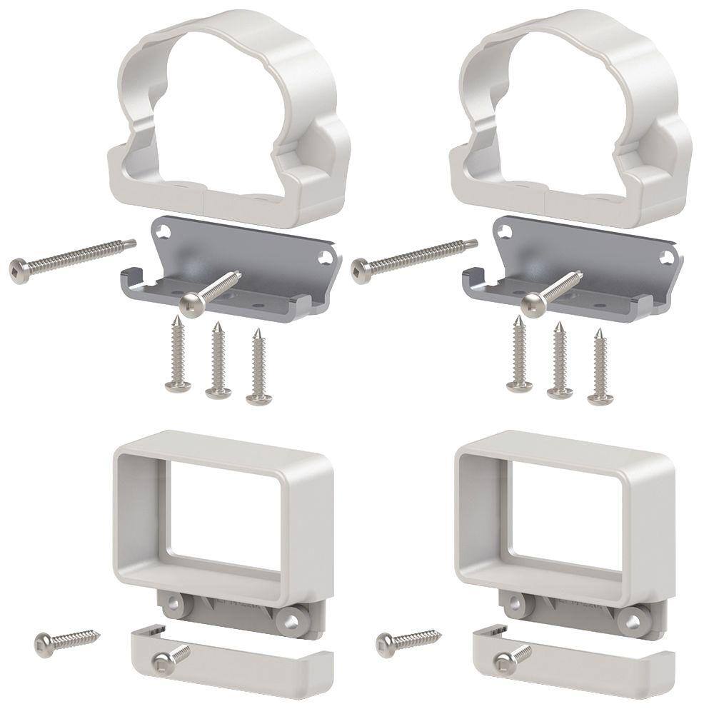 Veranda TraditionalWilliamsburg White Line Bracket Kit (4-Piece) 73014296