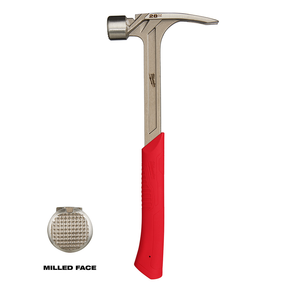 28oz Milled Face Framing Hammer ;