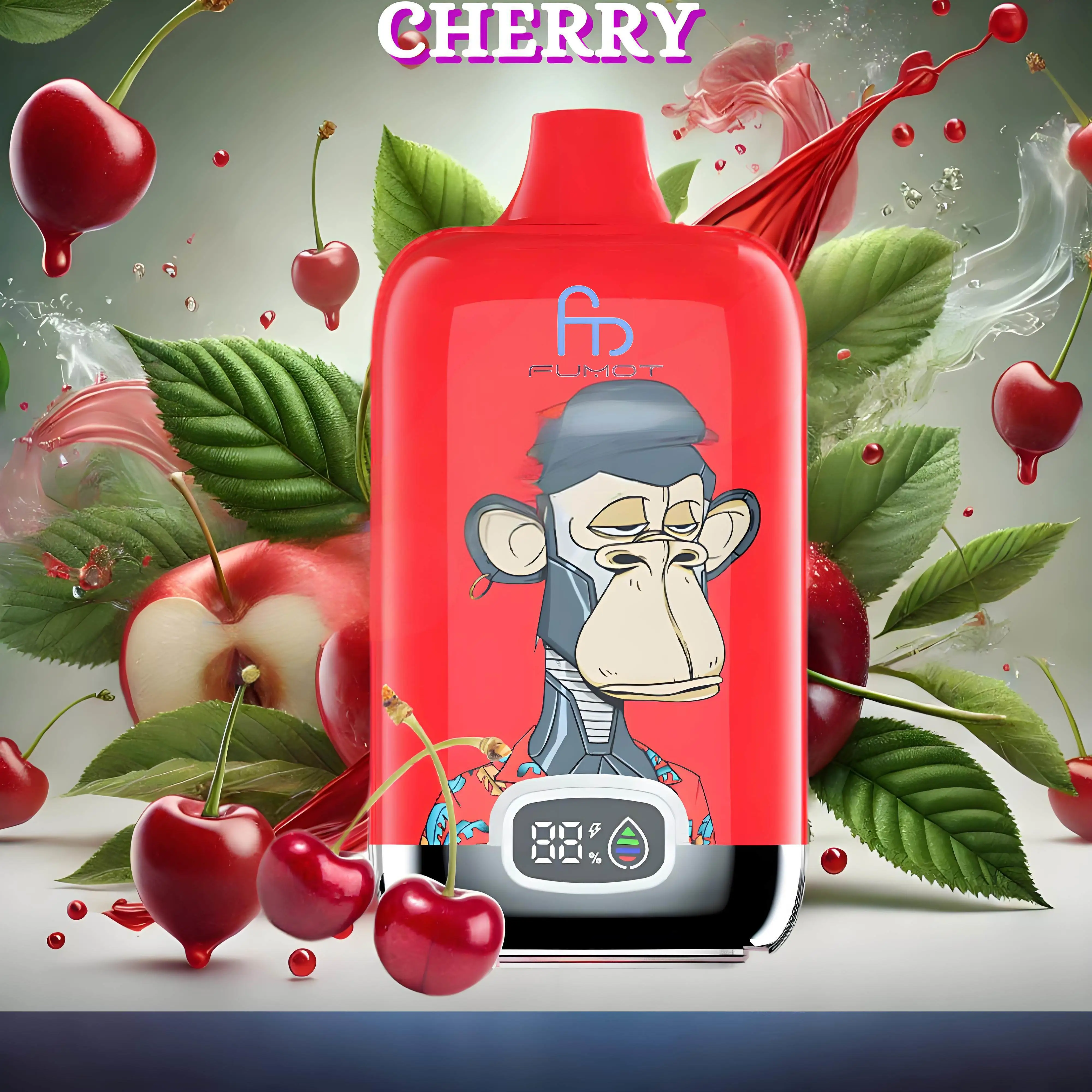 Fumot Tornado Digital Box 12000 Puffs - Cherry