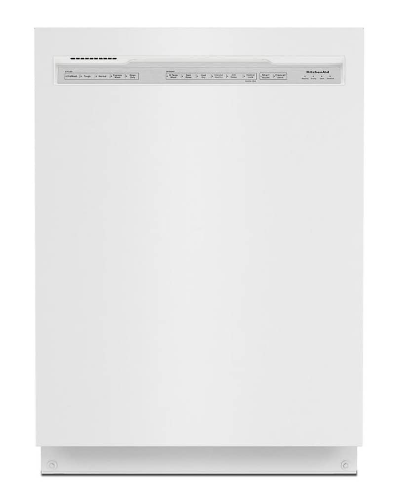 KitchenAid 24 White Dishwasher With Third Level Utensil Rack