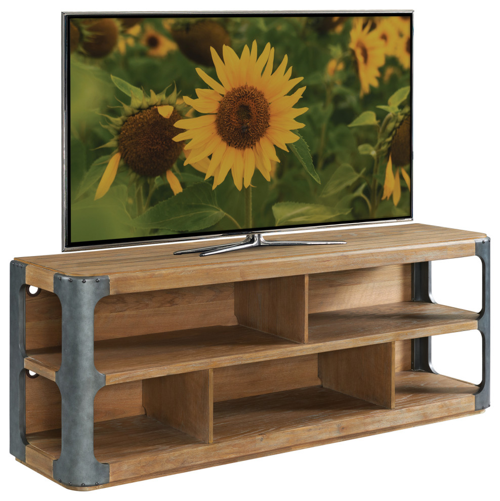 Riverside Furniture Zenith Entertainment Console   Industrial   Entertainment Centers And Tv Stands   by Riverside Furniture  Houzz