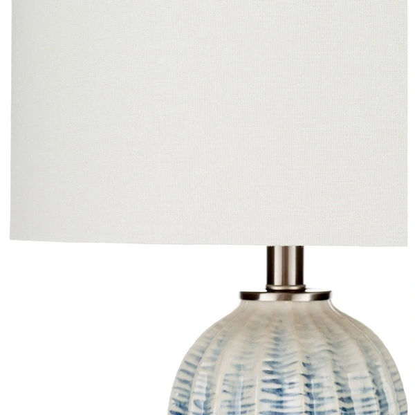 Chiarina Navy/ White Ceramic Table Lamp