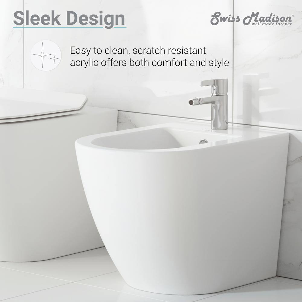 Swiss Madison St. Tropez Elongated Bidet in White SM-BD227