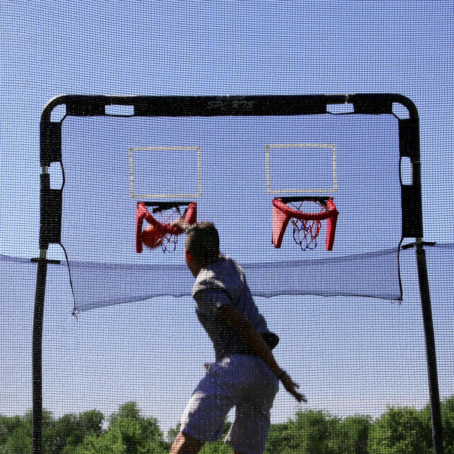 Skywalker Trampolines 12a Trampoline Double Basketball Hoop Accessory