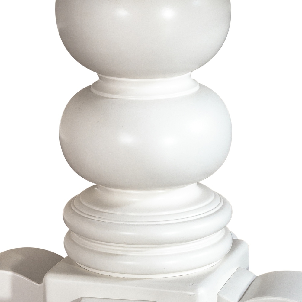 Summer House Oyster White Round Pedestal Table