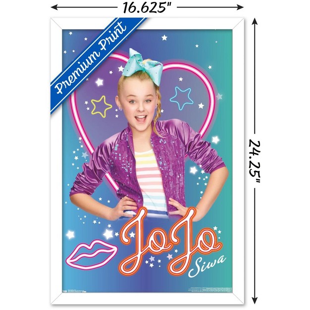 Trends International Jojo Siwa Neon Framed Wall Poster Prints