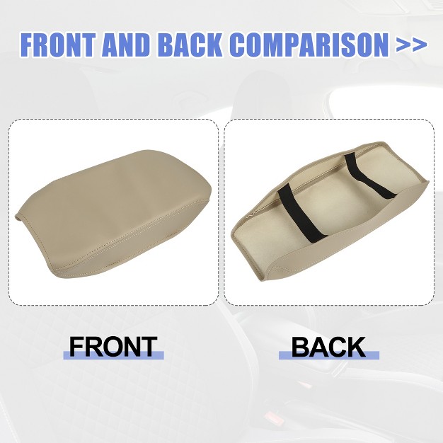 Unique Bargains Microfiber Leather Center Console Lid Armrest Cover For Toyota Camry 2007 2011