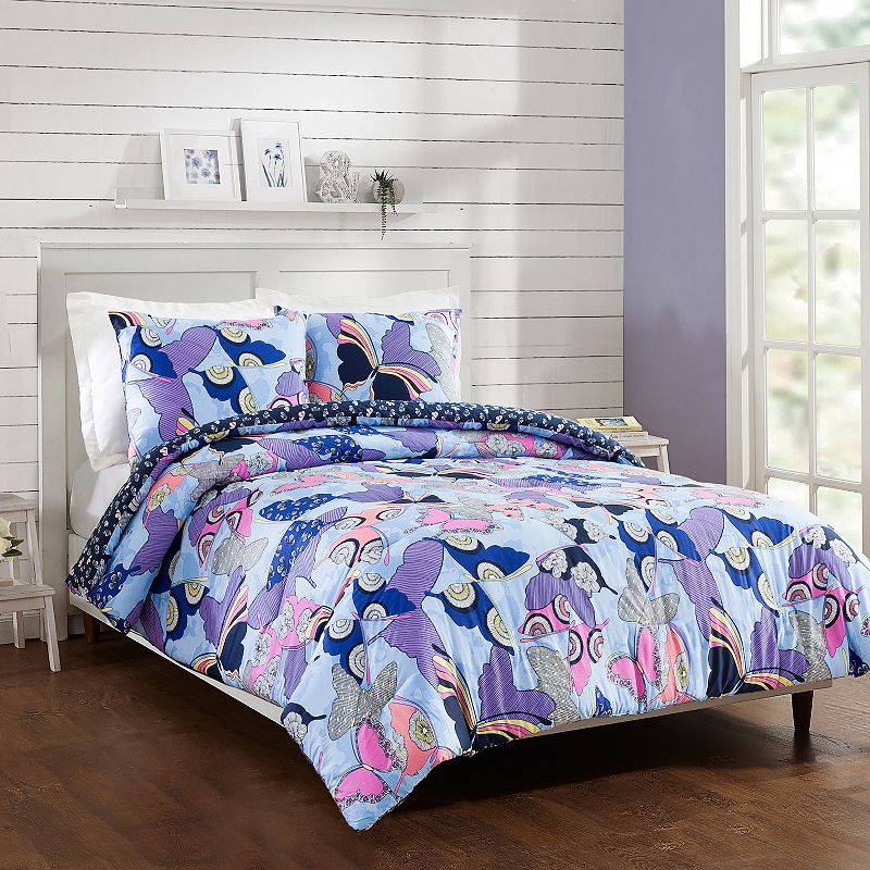 Vera Bradley Giant Atlas Butterflies Comforter Set with Shams