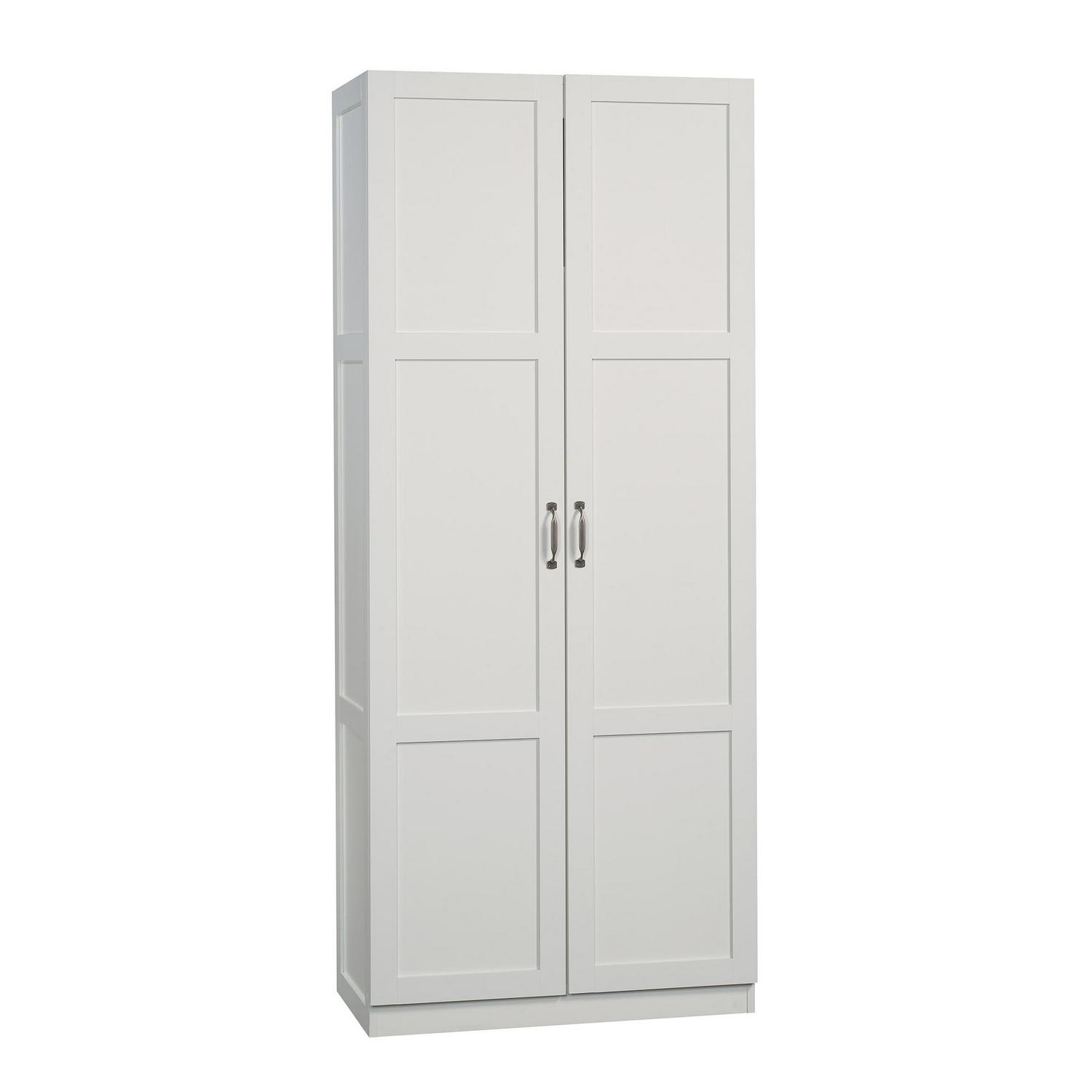 Sauder Select 2-Door Tall Storage Cabinet， White Finish