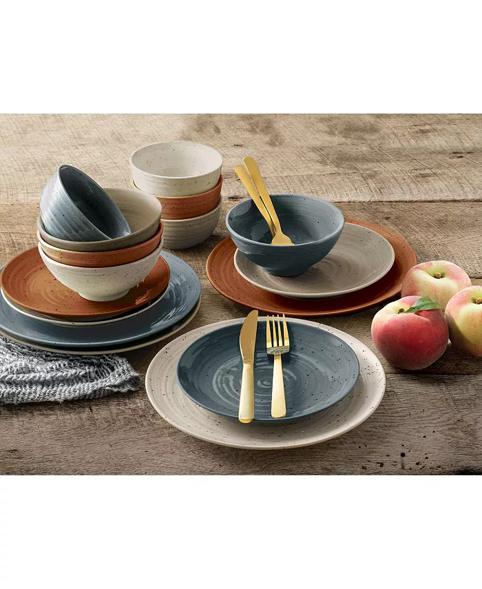 Sango Siterra Painters Palette 16 Piece Dinnerware Set Service for 4