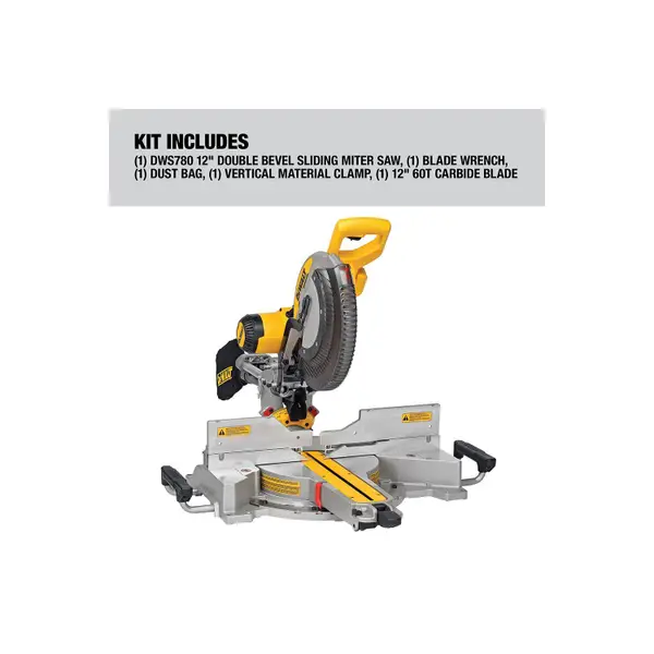 DEWALT 12 Double Bevel Sliding Compound Miter Saw