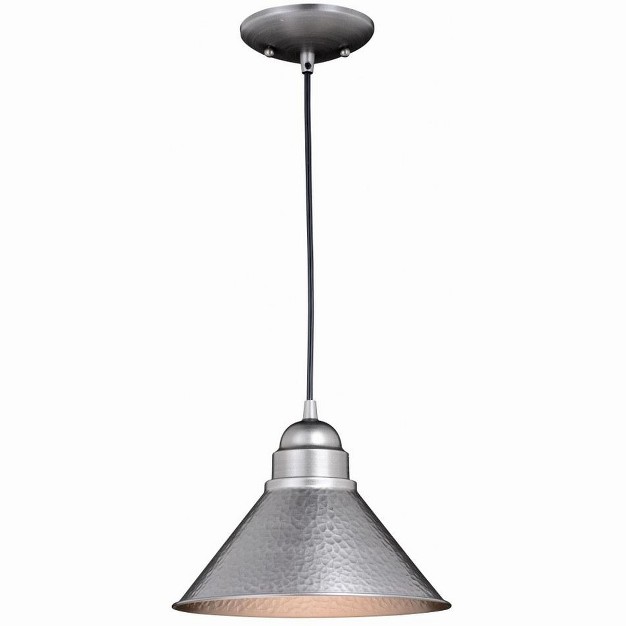 Vaxcel Outland 1 Light Pendant Brushed Pewter