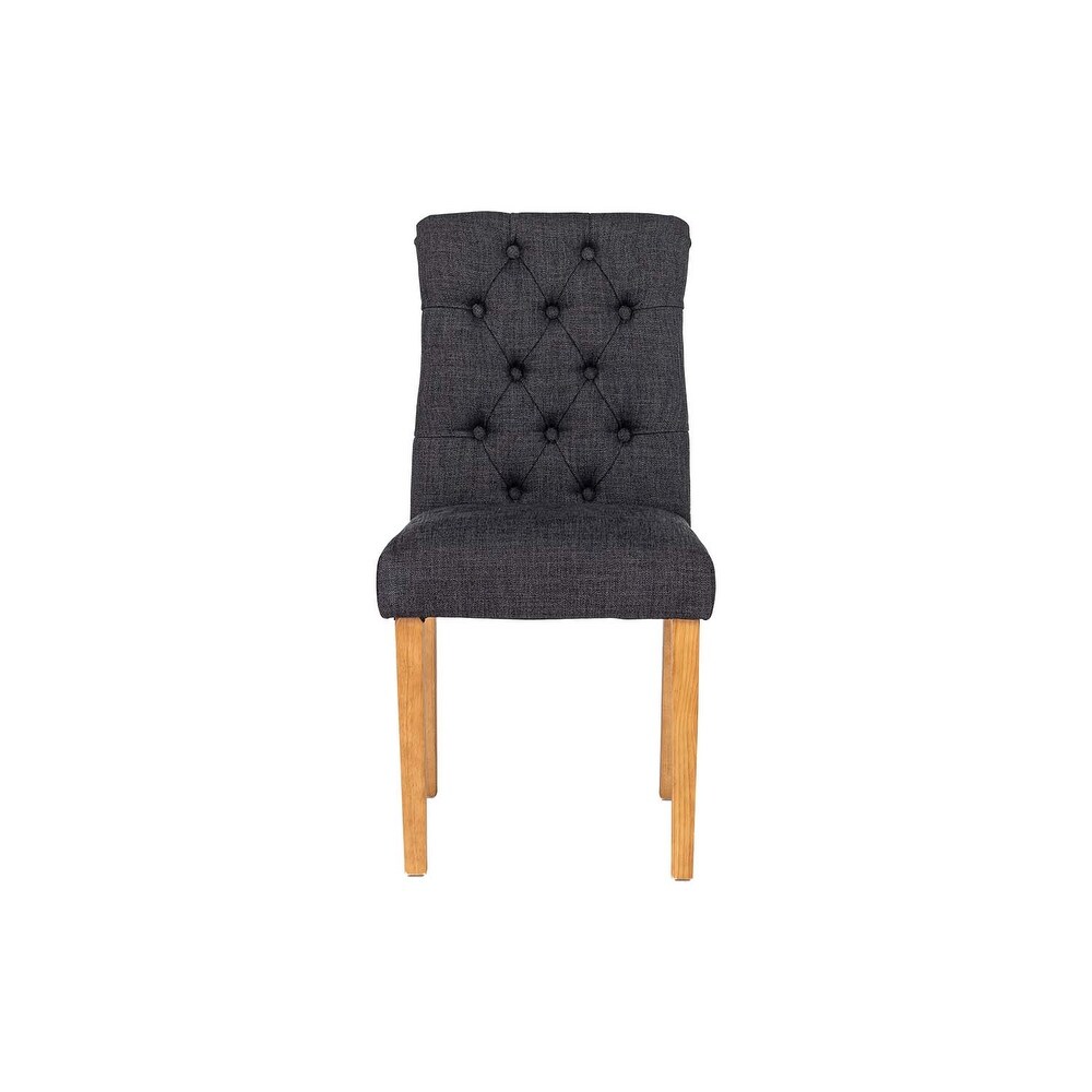 Homylin Upholstered Tufted Dining Chair (Set of 2)