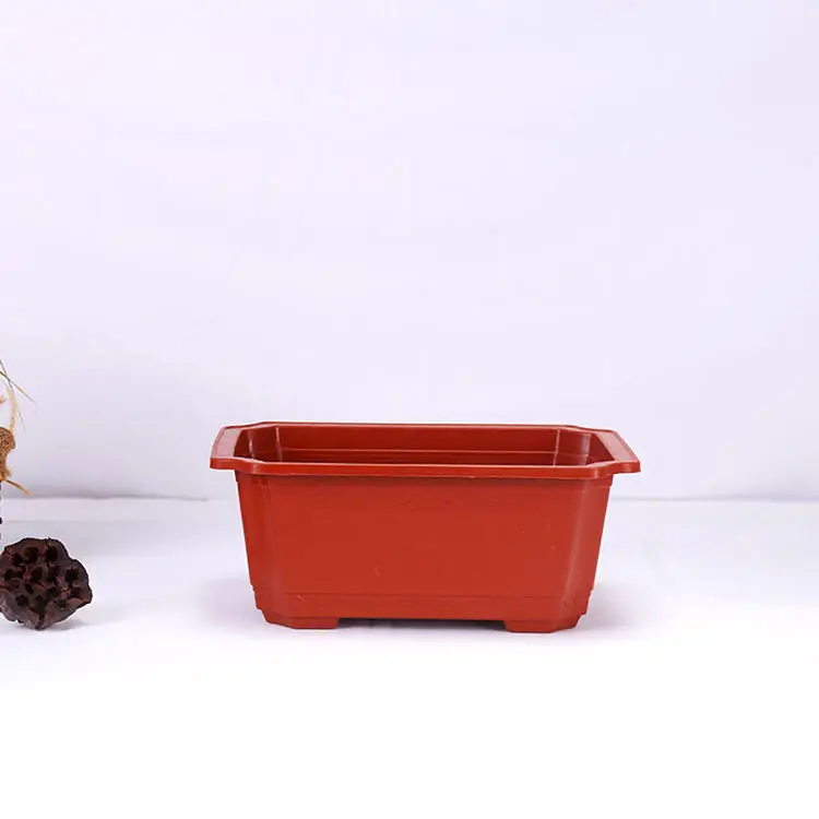 Chinese Directly Manufacture Selling Rectangular Planting Flower Pot For Indoor plants and seeds nursery