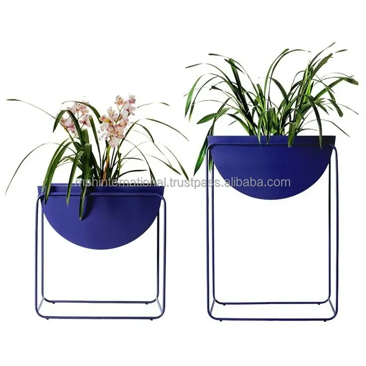 Planter Set With Iron Stand For The Creative Gardener To Decorate Their Home To Use In Outdoor Indoor Or Balcony